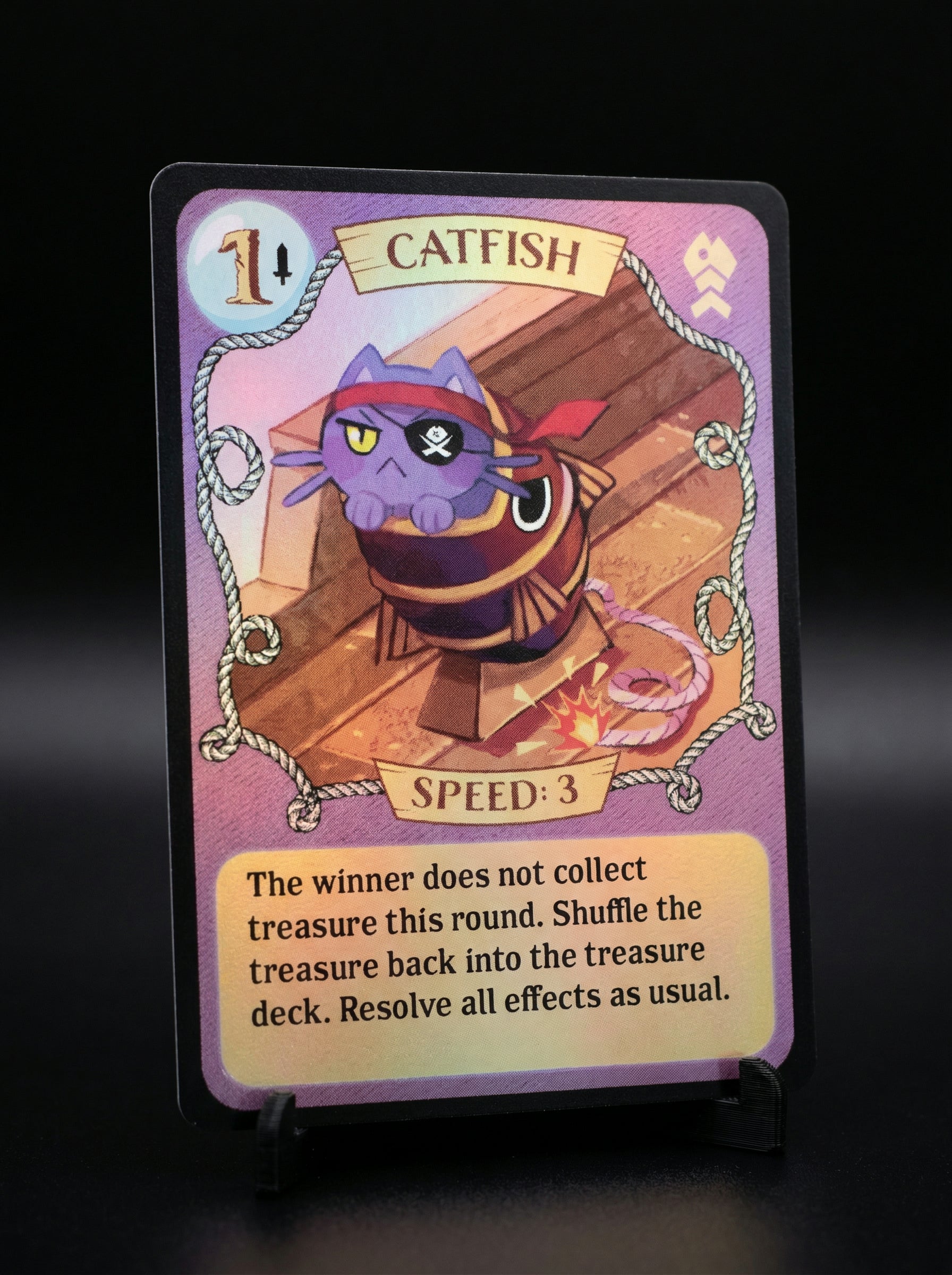 Holographic Legendary Card (Catfish)